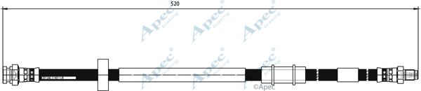 APEC BRAKING Bremžu šļūtene HOS3809